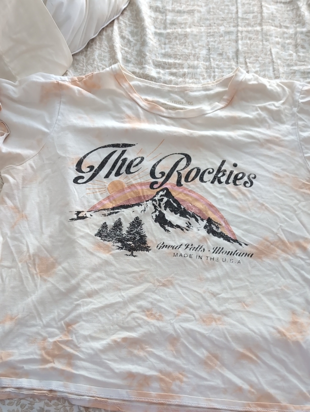 Grayson Threads The Rockies Graphic Tee - White & Peach